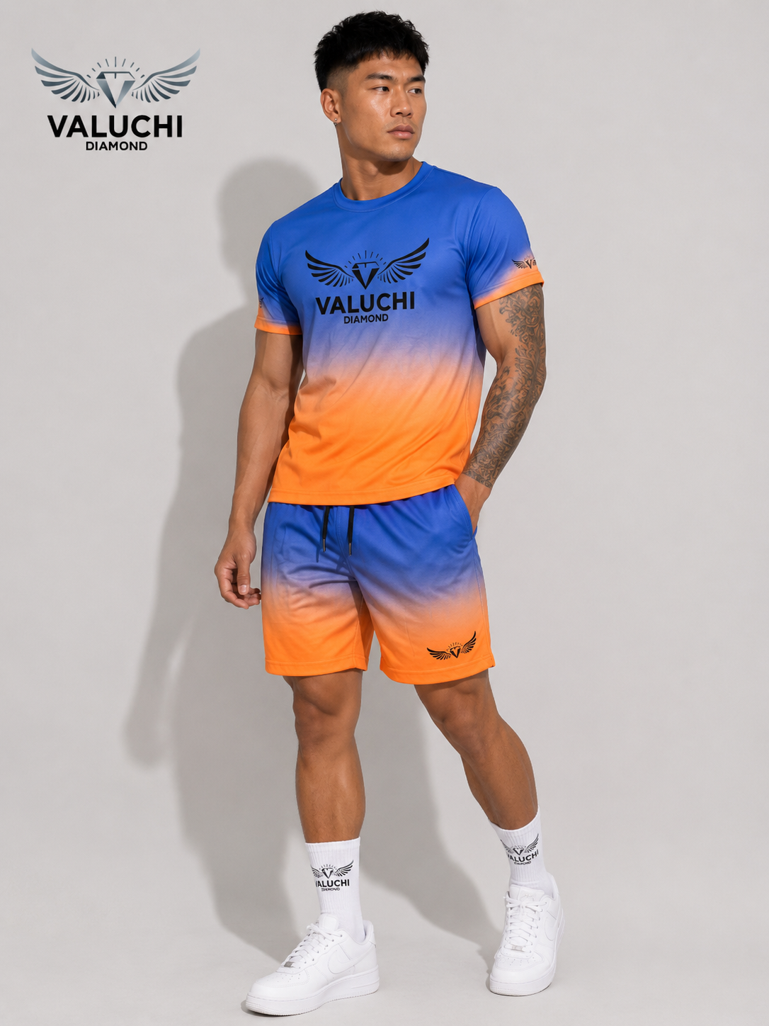 Faded glory blue/orange set