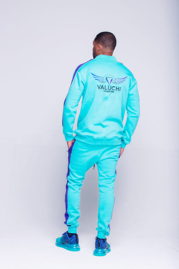 Unisex Turquoise/Purple Tracksuit - Image 3