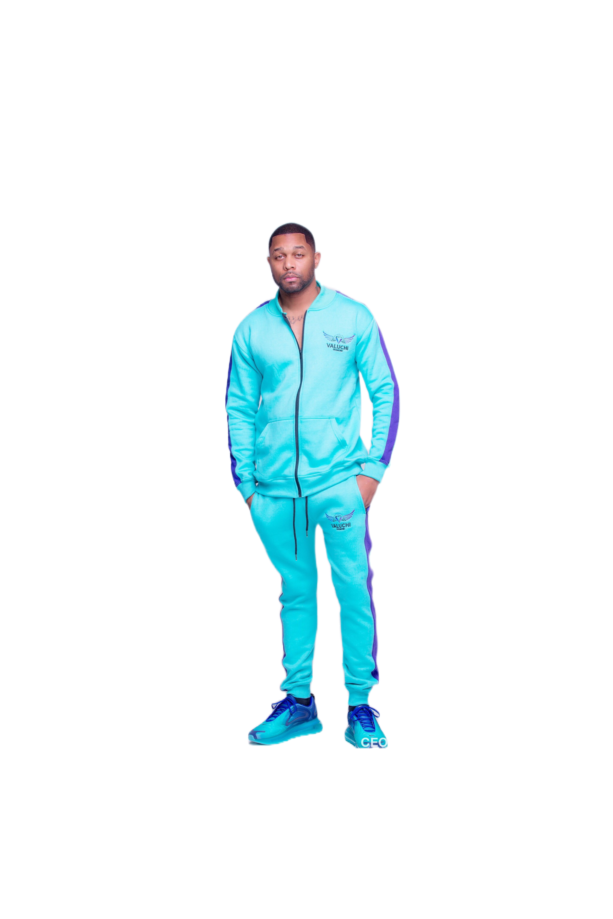 Unisex Turquoise/Purple Tracksuit