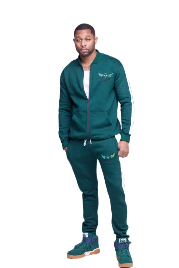 Unisex Green/White Tracksuit