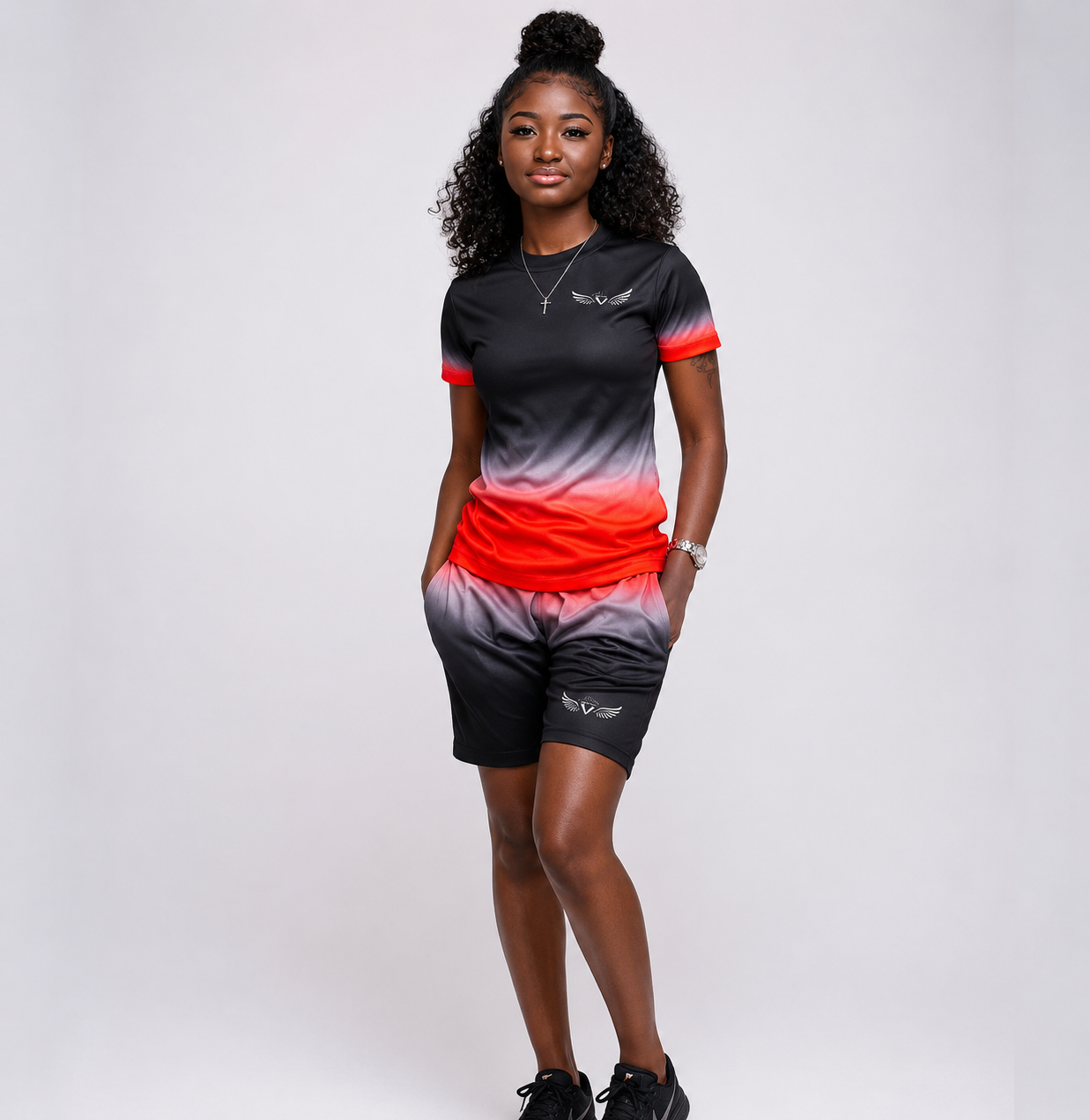 Faded glory Red/Black Set