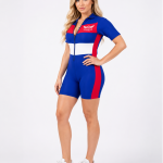 Women blue jumpsuits