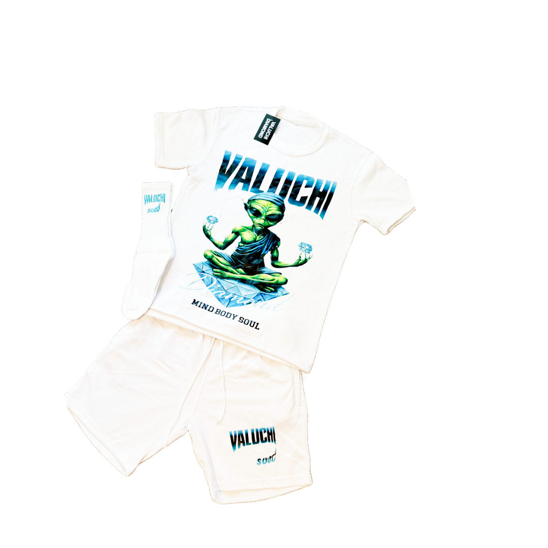 White Alien Valuchi Short Set