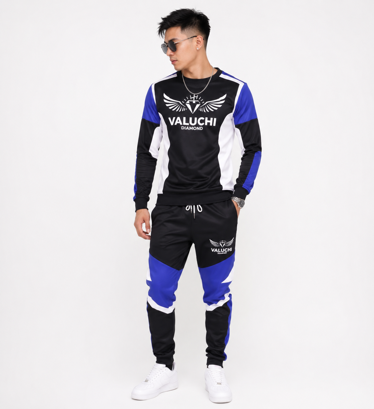 VALUCHI black/blue set