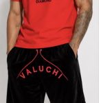 Red Velour Short Sets